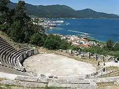 L'amphithéâtre de Thasos.