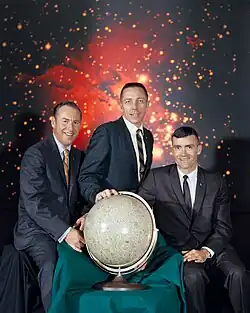 Jim Lovell, Jack Swigert et Fred Haise.