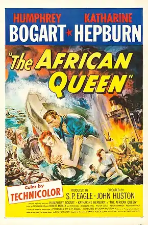 Description de l'image The African Queen (1952 US poster).jpg.