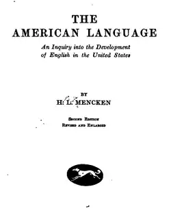 Image illustrative de l’article The American Language