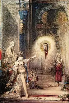 Gustave Moreau, L'Apparition, aquarelle
