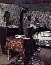 Chambre de l'artiste, rue Vavin (1878)collection particulière[réf. nécessaire].
