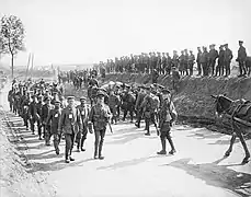 Soldats allemands prisonniers de l'armée britannique