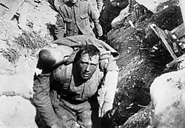 Soldats britanniques dans les tranchées le 1er juillet 1916.