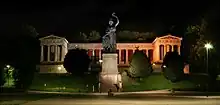 la Bavaria et le Ruhmeshalle de nuit