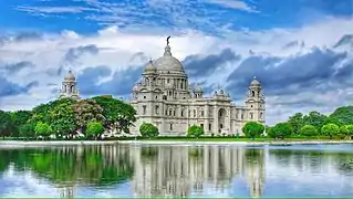 Le Victoria Memorial à Calcutta a été bâti en l'honneur de la reine éponyme.