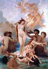 William-Adolphe Bouguereau, La naissance de Vénus, 1879.