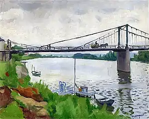 Albert Marquet, 1931,  Le pont de Triel.