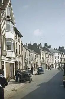 Une rue de Brixham en 1944.