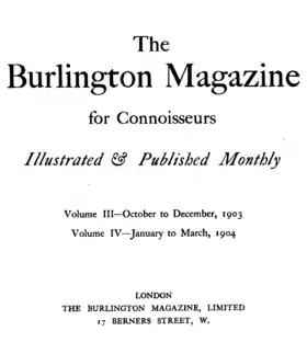 Image illustrative de l’article The Burlington Magazine