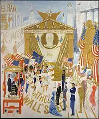 Florine Stettheimer, The Cathedrals of Wall Street, 1939