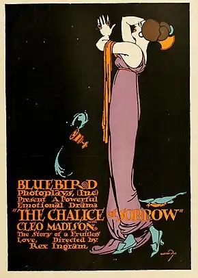 Affiche pour The Chalice of Sorrow, film de Rex Ingram avec Cleo Madison