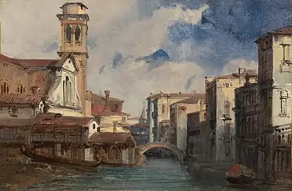 L'église San Trovaso de Venise, vers 1830