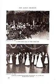 Photographies d'un dancing et d'une salle de bal;