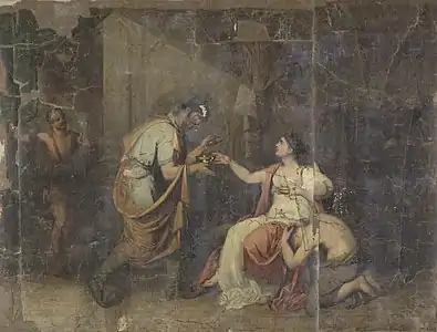 La mort de Sophonisbe, reine de Numidie,1816,Benjamin Wolf.