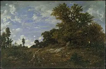 La lisière des bois aux Monts-Girard, forêt de Fontainebleau, 1852-1854,Metropolitan Museum, New York.