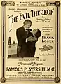 Affiche du film The Evil Thereof (en) (1916).