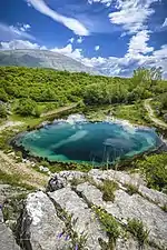 Source de la rivière Cetina. Mai 2016.