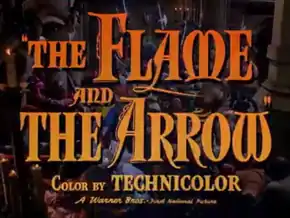 Description de l'image The Flame and the Arrow by Jacques Tourneur 1950.png.