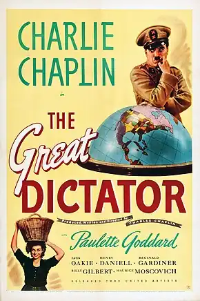 Description de l'image The Great Dictator (1940) poster.jpg.