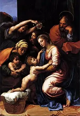 La Sainte Famille1518, musée du Louvre.