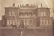 La maison de Hughes en 1900.