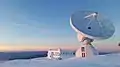 Le télescope de 30-mètres de l'IRAM dans la Sierra Nevada Espagnole