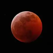 L'éclipse totale de Lune vue de Victoria, Canada.