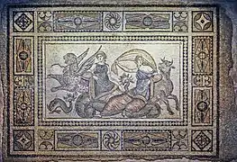 Le rapt d'Europe, mosaïque de Zeugma, IIe siècle-début IIIe siècle. Musée de Zeugma, Gaziantep.