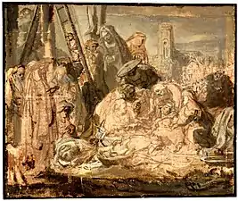 Rembrandt, La Lamentation au pied de la Croix, 1634–1635.