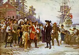 Le Débarquement de William Penn en 1682.