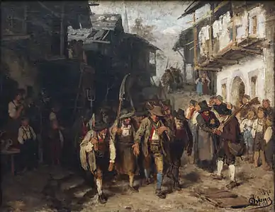 La Dernière levée (1872) Nouvelle Pinacothèque de Munich