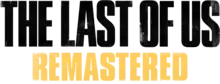 Logo du jeu The Last of Us: Remastered, avec The Last of Us écrit en noir et Remastered écrit en jaune.
