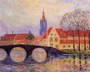 Le Pont Leguenay à Bruges (1894), localisation inconnue.