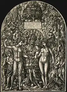 Le mariage d'Adam et Eve, J. Duvet, v. 1540-55.