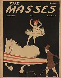 Ultime couverture de The Masses, nov.-déc. 1917.