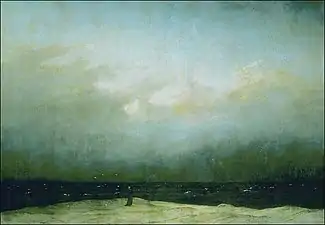 Caspar David Friedrich, Le Moine devant la mer, 1809.