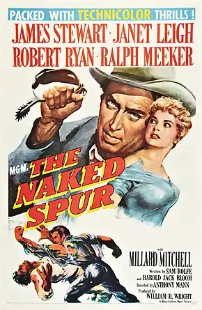 Description de l'image The Naked Spur (1952 poster).jpg.