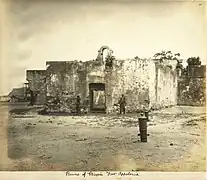 Etat de dégradation du fort en 1890.