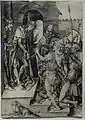 Martin Schongauer, Ecce homo, gravure, avant 1491.