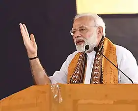 Narendra Modi à Visva-Bharati en 2018