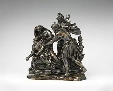 Le Sacrifice de la fille de Jephté (1722, bronze de 1730–1737), New York, Metropolitan Museum of Art.