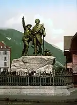 Statue de Jacques Balmat et Horace Bénédict de Saussure