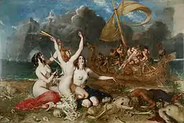 William Etty, The Sirens and Ulysses, 1837