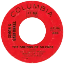 Description de l'image The Sounds of Silence by Simon and Garfunkel US vinyl.png.