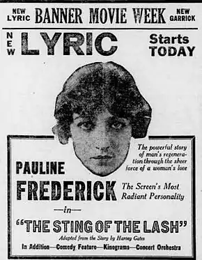 Description de l'image The Sting of the Lash (1921) - Ad 2.jpg.