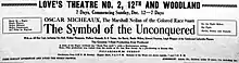 Description de l'image The Symbol of the Unconquered 1920 newspaperad.jpg.