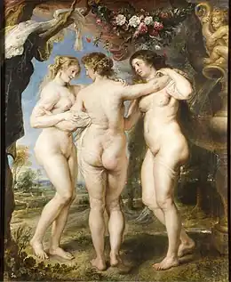 Les Trois Grâces (Rubens, 1639) (Pierre Paul Rubens).