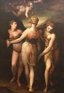 Les Trois Grâces, Giovanni Battista Naldini, 1871. Musée des beaux-arts de Budapest, collection Esterházy.