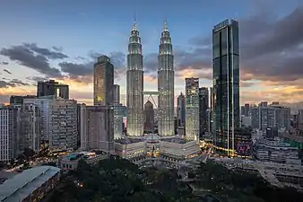Les tours Petronas. Décembre 2019.